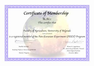 Certificate of Membership_RS_1_8_Faculty of Agriculture,_University of Belgrade