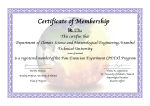 Certificate of Membership_TR1_Istanbul Technical University_Climate Science and Meteorological Engineering